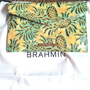 Brahmin Envelope Clutch "Pineapples" NWT